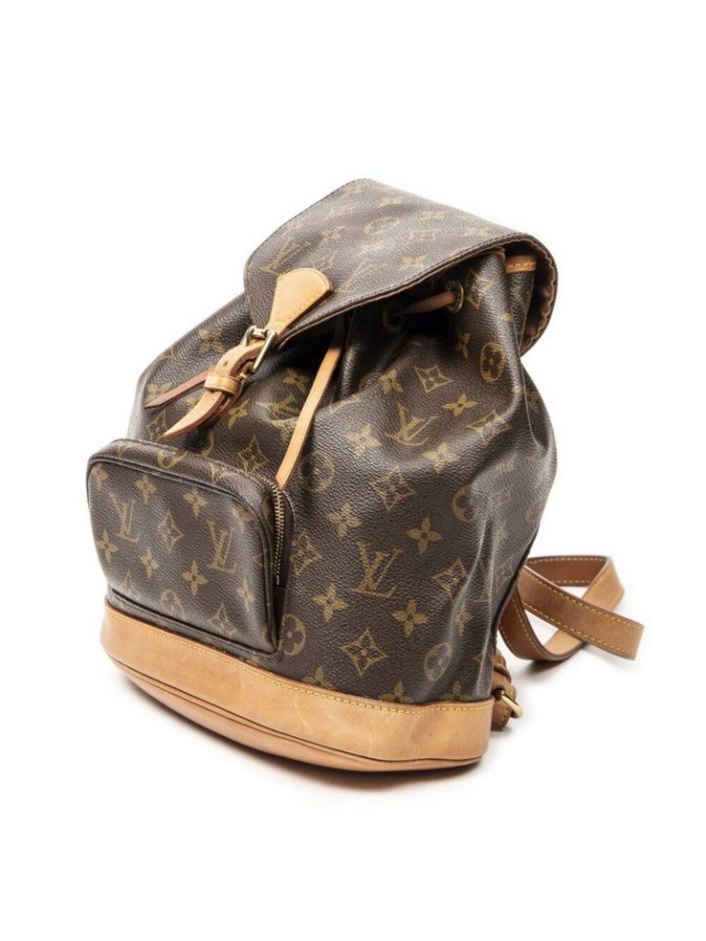 Louis Vuitton Montsouris Brown Monogram Canvas Shoulder Bag - Picture 2 of 10